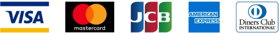 VISA / Mastercard / JCB / American Express / Diners Club